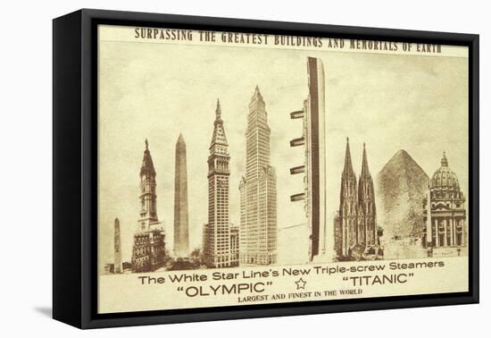 Buildings vs. Titanic-null-Framed Stretched Canvas