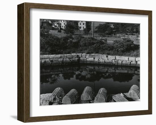 Buildings, Water, Wall, Reflections, c.1970-Brett Weston-Framed Photographic Print