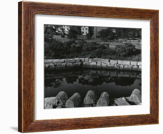 Buildings, Water, Wall, Reflections, c.1970-Brett Weston-Framed Photographic Print