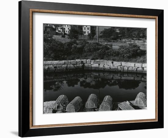 Buildings, Water, Wall, Reflections, c.1970-Brett Weston-Framed Photographic Print