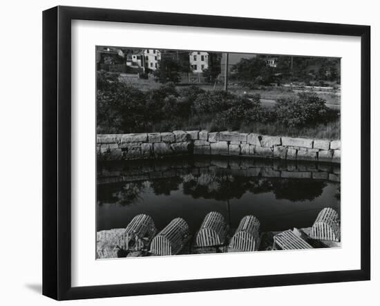 Buildings, Water, Wall, Reflections, c.1970-Brett Weston-Framed Photographic Print