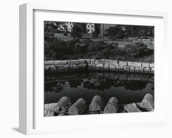 Buildings, Water, Wall, Reflections, c.1970-Brett Weston-Framed Photographic Print