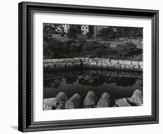 Buildings, Water, Wall, Reflections, c.1970-Brett Weston-Framed Photographic Print