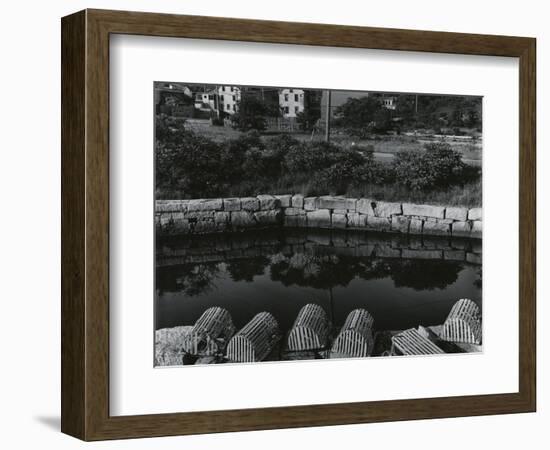 Buildings, Water, Wall, Reflections, c.1970-Brett Weston-Framed Photographic Print