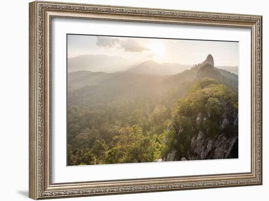 Bukit Tabur Mountain at sunrise, Kuala Lumpur, Malaysia, Southeast Asia, Asia-Matthew Williams-Ellis-Framed Photographic Print