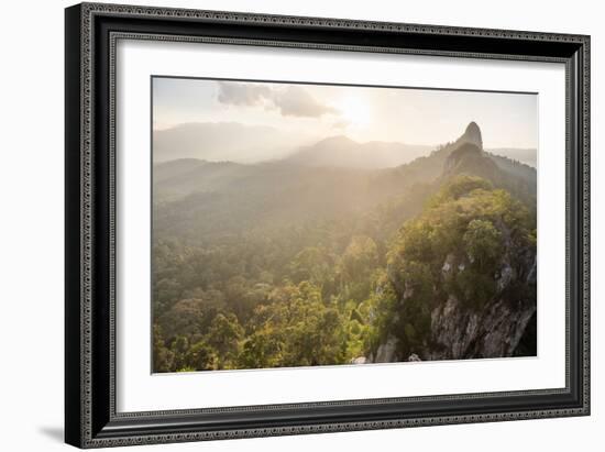 Bukit Tabur Mountain at sunrise, Kuala Lumpur, Malaysia, Southeast Asia, Asia-Matthew Williams-Ellis-Framed Photographic Print