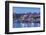 Bulgaria, Black Sea Coast, Nesebar, Waterfront View of Town, Dusk-Walter Bibikow-Framed Photographic Print