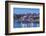 Bulgaria, Black Sea Coast, Nesebar, Waterfront View of Town, Dusk-Walter Bibikow-Framed Photographic Print