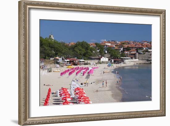 Bulgaria, Black Sea Coast, Sozopol, Town Beach-Walter Bibikow-Framed Photographic Print