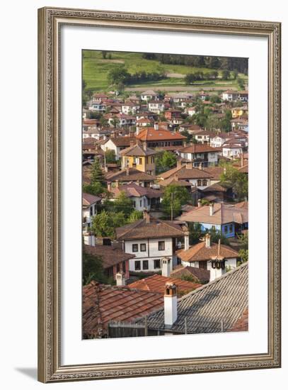 Bulgaria, Central Mountains, Koprivshtitsa, Elevated Village View-Walter Bibikow-Framed Photographic Print