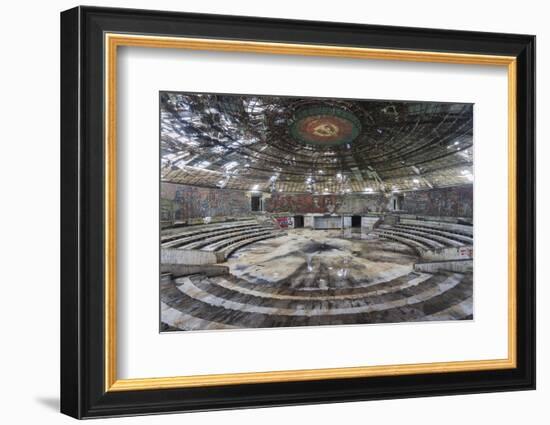 Bulgaria, Central Mts, Shipka Pass, Ruins of the Buzludzha Monument-Walter Bibikow-Framed Photographic Print