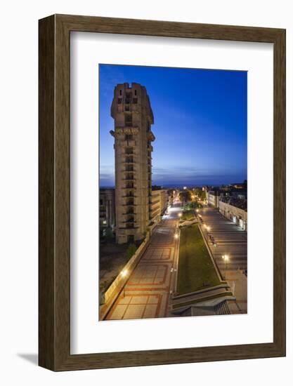 Bulgaria, Central Mts, Shumen, Ploshtad Osvobozhdenie Square, Dawn-Walter Bibikow-Framed Photographic Print