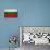 Bulgaria Flag Design with Wood Patterning - Flags of the World Series-Philippe Hugonnard-Art Print displayed on a wall