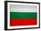 Bulgaria Flag Design with Wood Patterning - Flags of the World Series-Philippe Hugonnard-Framed Art Print