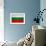 Bulgaria Flag Design with Wood Patterning - Flags of the World Series-Philippe Hugonnard-Framed Art Print displayed on a wall