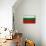 Bulgaria Flag Design with Wood Patterning - Flags of the World Series-Philippe Hugonnard-Mounted Art Print displayed on a wall