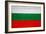 Bulgaria Flag Design with Wood Patterning - Flags of the World Series-Philippe Hugonnard-Framed Art Print