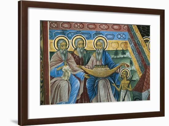 Bulgaria, Rhodope Mountains, Rila Monastery, Detail of Fresco--Framed Giclee Print