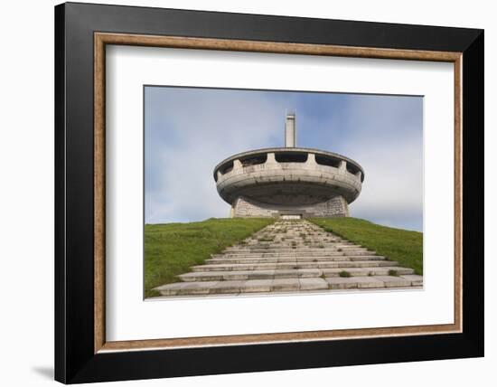 Bulgaria, Shipka Pass, Ruins of the Soviet-Era Buzludzha Monument-Walter Bibikow-Framed Photographic Print