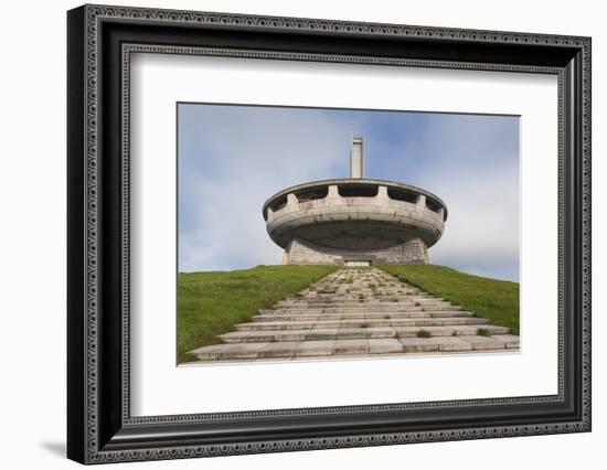 Bulgaria, Shipka Pass, Ruins of the Soviet-Era Buzludzha Monument-Walter Bibikow-Framed Photographic Print