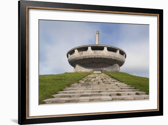 Bulgaria, Shipka Pass, Ruins of the Soviet-Era Buzludzha Monument-Walter Bibikow-Framed Photographic Print