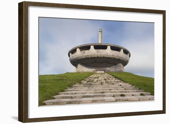 Bulgaria, Shipka Pass, Ruins of the Soviet-Era Buzludzha Monument-Walter Bibikow-Framed Photographic Print