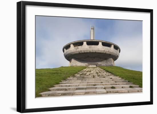 Bulgaria, Shipka Pass, Ruins of the Soviet-Era Buzludzha Monument-Walter Bibikow-Framed Photographic Print