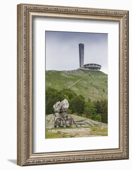 Bulgaria, Shipka Pass, Ruins of the Soviet-Era Buzludzha Monument-Walter Bibikow-Framed Photographic Print