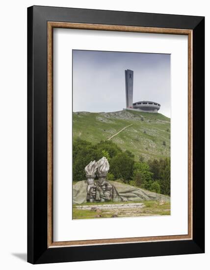 Bulgaria, Shipka Pass, Ruins of the Soviet-Era Buzludzha Monument-Walter Bibikow-Framed Photographic Print