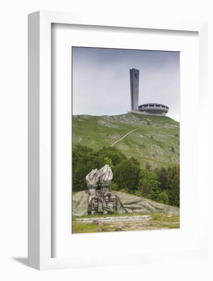 Bulgaria, Shipka Pass, Ruins of the Soviet-Era Buzludzha Monument-Walter Bibikow-Framed Photographic Print