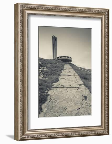 Bulgaria, Shipka Pass, Ruins of the Soviet-Era Buzludzha Monument-Walter Bibikow-Framed Photographic Print