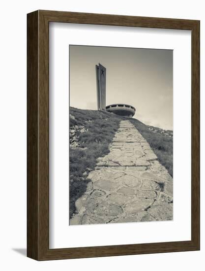 Bulgaria, Shipka Pass, Ruins of the Soviet-Era Buzludzha Monument-Walter Bibikow-Framed Photographic Print
