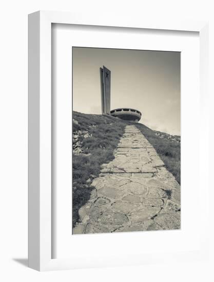 Bulgaria, Shipka Pass, Ruins of the Soviet-Era Buzludzha Monument-Walter Bibikow-Framed Photographic Print