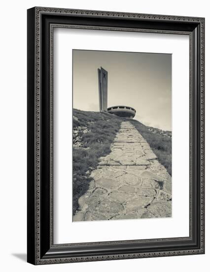 Bulgaria, Shipka Pass, Ruins of the Soviet-Era Buzludzha Monument-Walter Bibikow-Framed Photographic Print