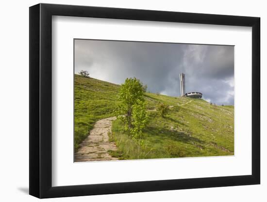 Bulgaria, Shipka Pass, Ruins of the Soviet-Era Buzludzha Monument-Walter Bibikow-Framed Photographic Print