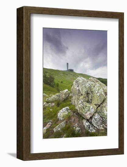 Bulgaria, Shipka Pass, Ruins of the Soviet-Era Buzludzha Monument-Walter Bibikow-Framed Photographic Print