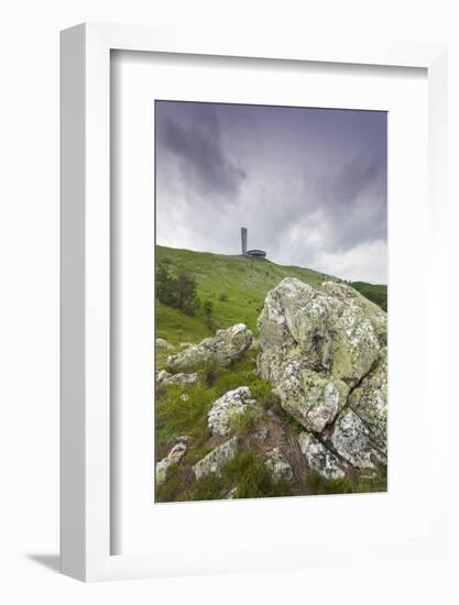 Bulgaria, Shipka Pass, Ruins of the Soviet-Era Buzludzha Monument-Walter Bibikow-Framed Photographic Print