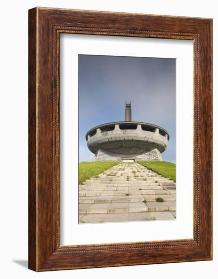 Bulgaria, Shipka Pass, Ruins of the Soviet-Era Buzludzha Monument-Walter Bibikow-Framed Photographic Print