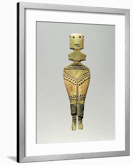 Bulgaria, Sofia, Natsionalen Istoritcheski Muzej, Bone and Copper Idol from Lovetz-null-Framed Giclee Print