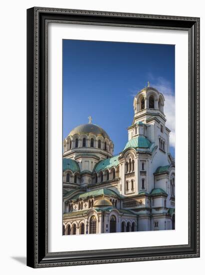 Bulgaria, Sofia, Ploshtad Alexander Nevski Square, Aleksander Nevski Church, Morning-Walter Bibikow-Framed Photographic Print