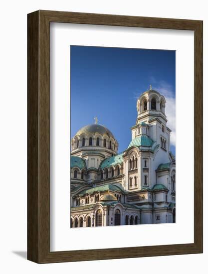 Bulgaria, Sofia, Ploshtad Alexander Nevski Square, Aleksander Nevski Church, Morning-Walter Bibikow-Framed Photographic Print