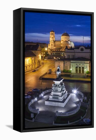 Bulgaria, Sofia, Ploshtad Narodno Sabranie Square-Walter Bibikow-Framed Premier Image Canvas