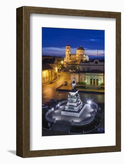 Bulgaria, Sofia, Ploshtad Narodno Sabranie Square-Walter Bibikow-Framed Photographic Print