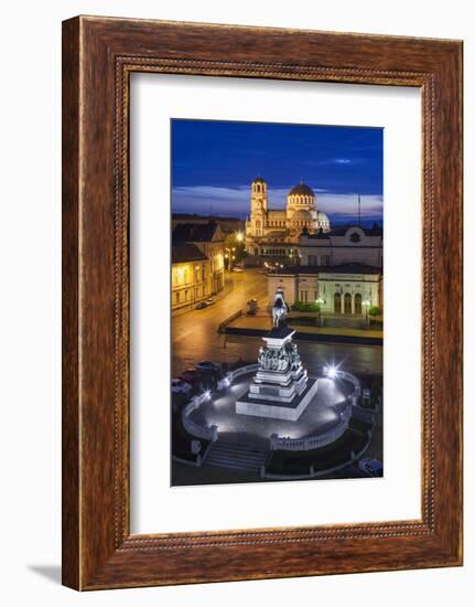 Bulgaria, Sofia, Ploshtad Narodno Sabranie Square-Walter Bibikow-Framed Photographic Print