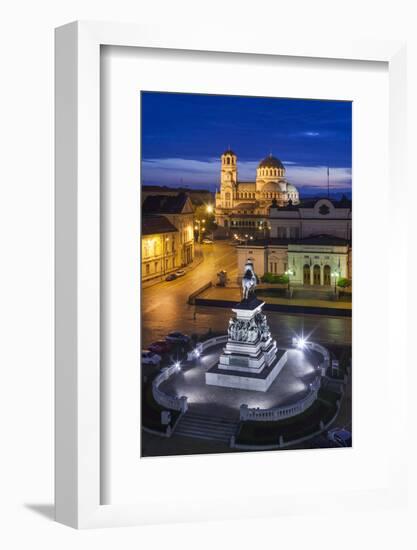 Bulgaria, Sofia, Ploshtad Narodno Sabranie Square-Walter Bibikow-Framed Photographic Print