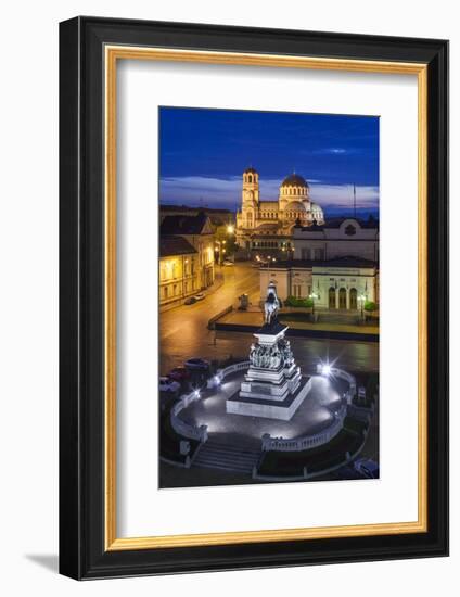 Bulgaria, Sofia, Ploshtad Narodno Sabranie Square-Walter Bibikow-Framed Photographic Print