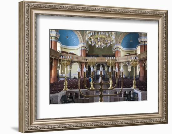 Bulgaria, Sofia, Sofia Synagogue, Sephardic Synagogue Interior-Walter Bibikow-Framed Photographic Print