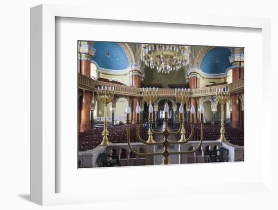 Bulgaria, Sofia, Sofia Synagogue, Sephardic Synagogue Interior-Walter Bibikow-Framed Photographic Print