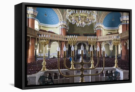 Bulgaria, Sofia, Sofia Synagogue, Sephardic Synagogue Interior-Walter Bibikow-Framed Premier Image Canvas