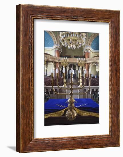 Bulgaria, Sofia, Sofia Synagogue, Sephardic Synagogue Interior-Walter Bibikow-Framed Photographic Print